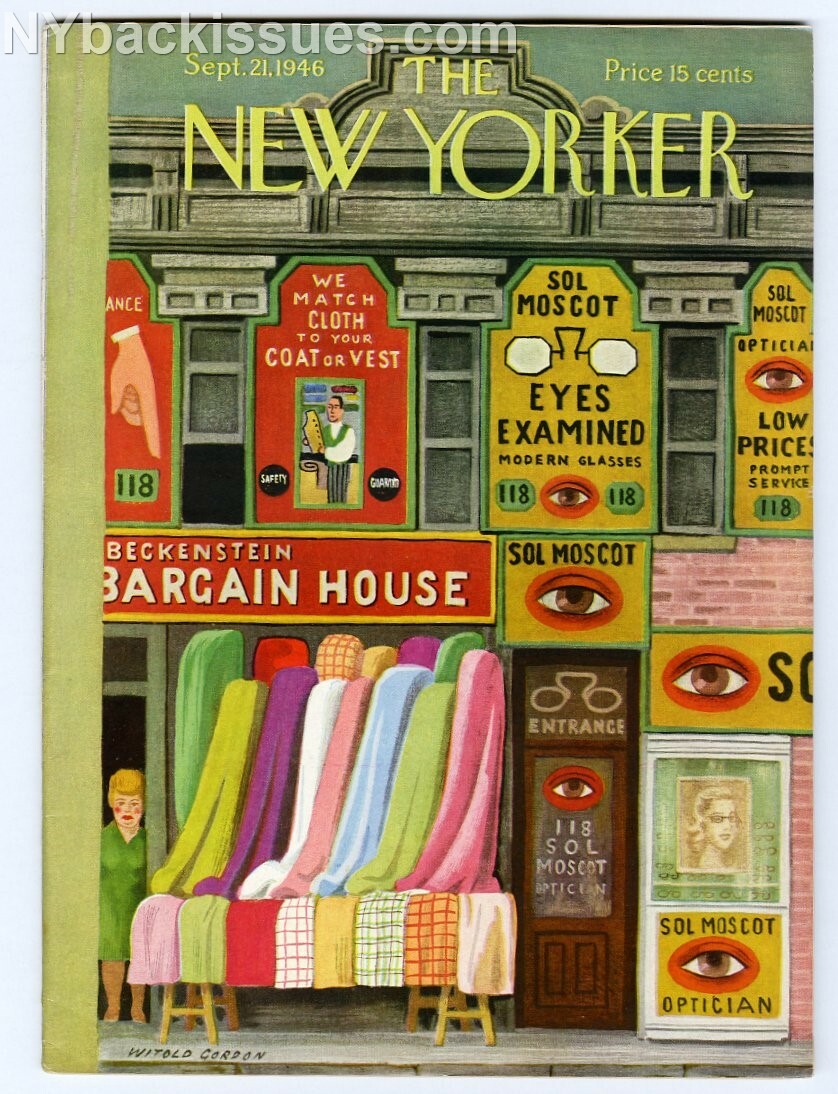New Yorker magazine September 21 1946 Helen Bevington Arthur Kober VF