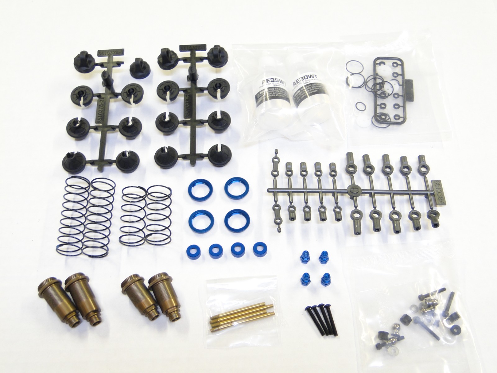 NEW ASSOCIATED RC10 4WD FACTORY TEAM Shocks Front & Rear KASHIMA Fox 91923 AI19