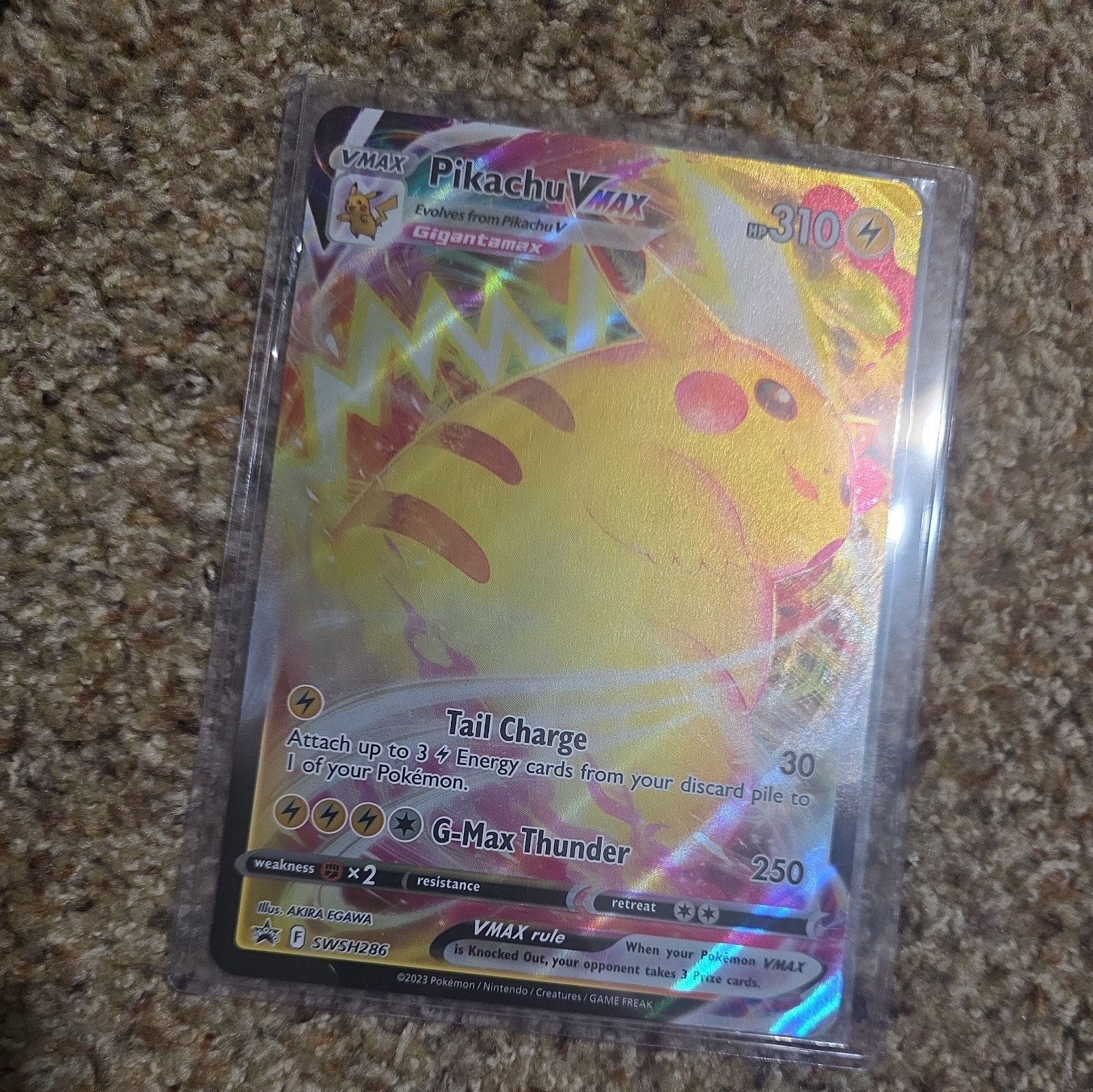 Pokémon Pikachu TCG VMAX SWSH286 NM/M Condition Pokémon Pikachu TCG VMAX SWSH286 NM/M Condition
