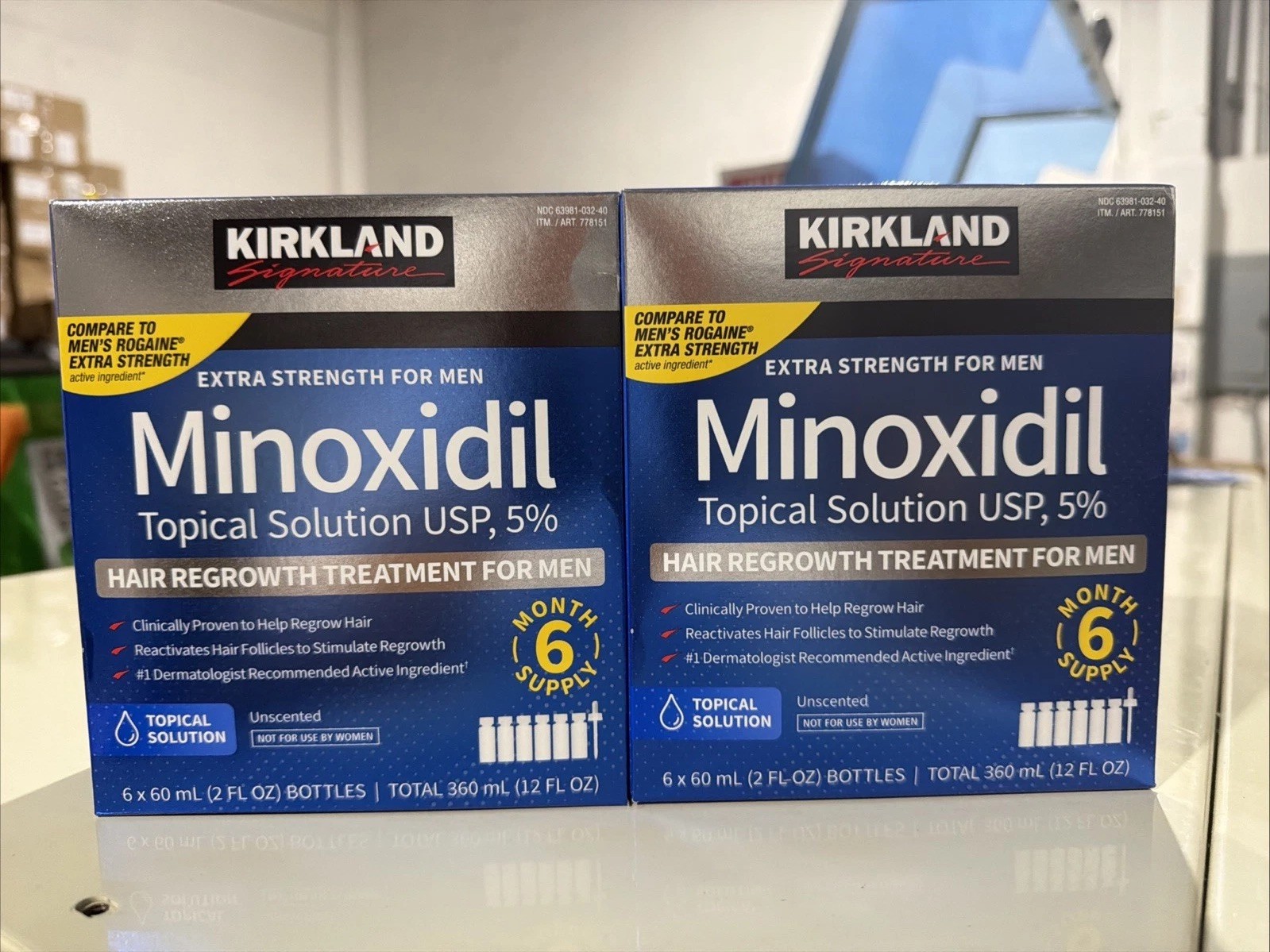 2 PACK LOT Kirkland Minoxidil 5% Hair Regrowth TOPICAL Treatment 12 Month Supply 2 PACK LOT Kirkland Minoxidil 5% Hair Regrowth TOPICAL Treatment 12 Month Supply