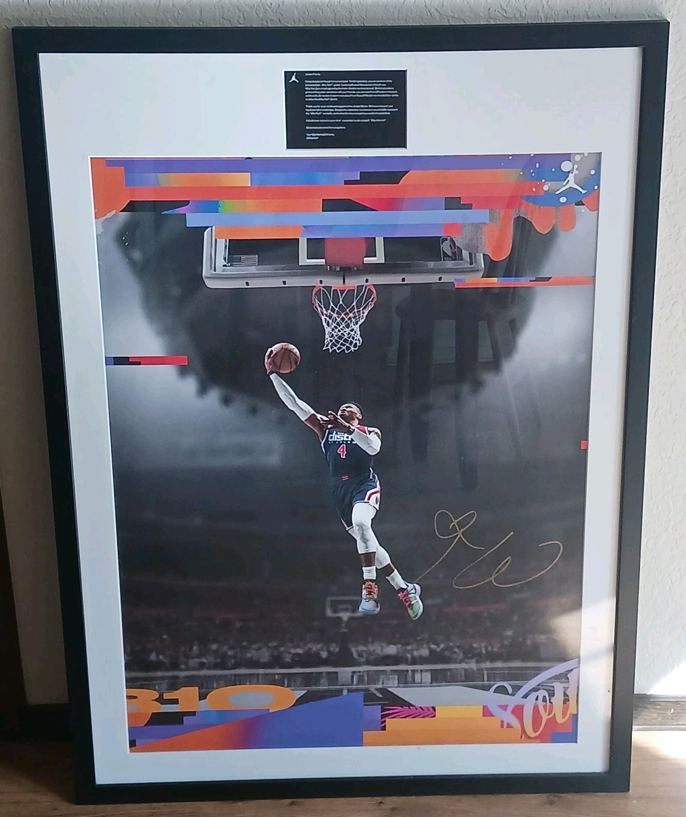 Russell Westbrook Signed Poster 40x29 Upbringing Poster Why Not Artist Burnett