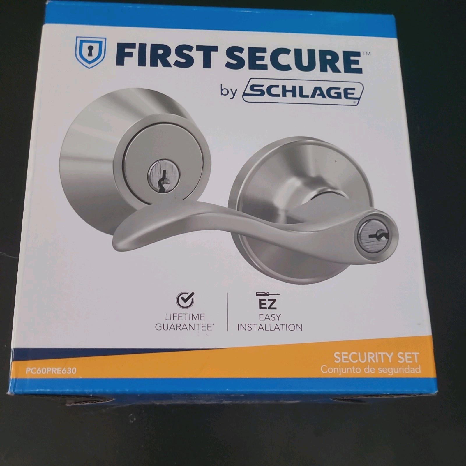First Secure by Schlage Keyed Entry Door Lever Lock And Dead Bolt Security Set First Secure by Schlage Keyed Entry Door Lever Lock And Dead Bolt Security Set