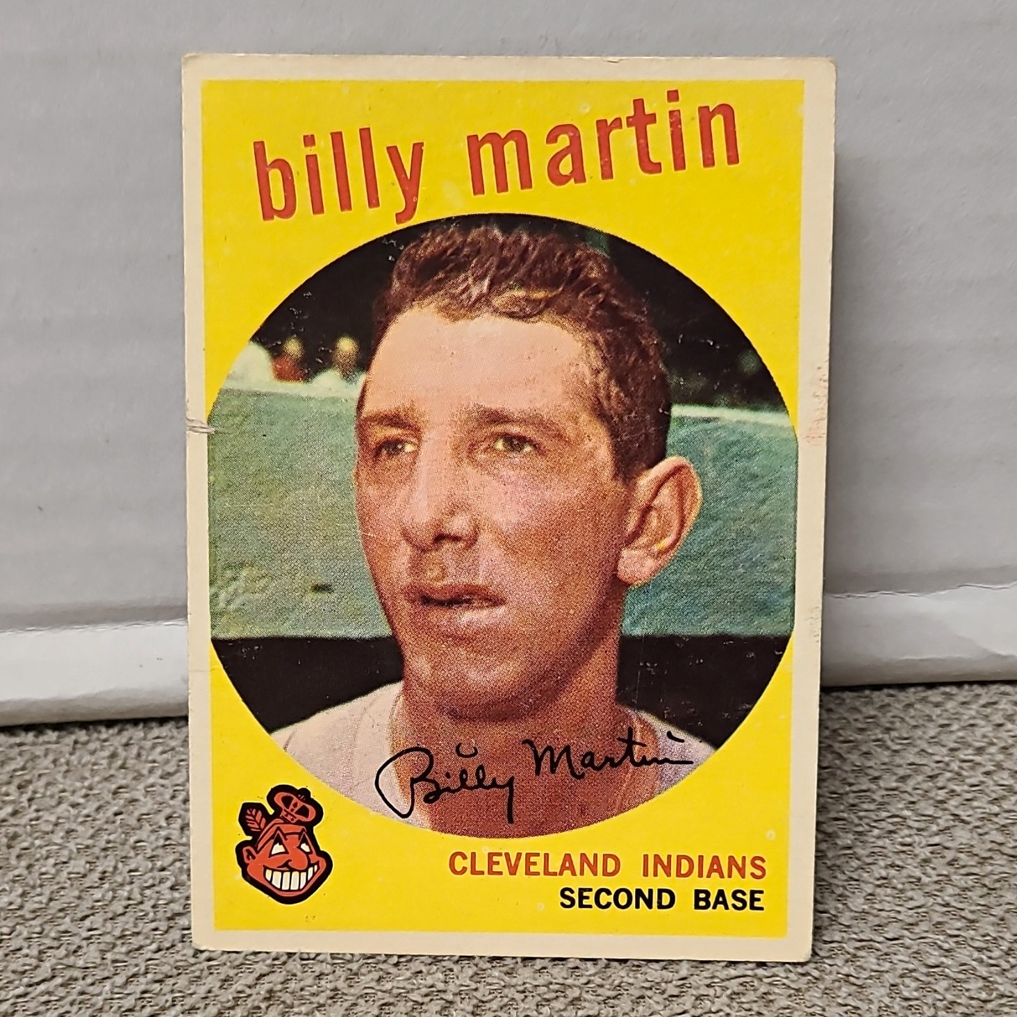 Topps 1959 Topps Billy Martin Cleveland Indians Baseball Card #295 Base Set