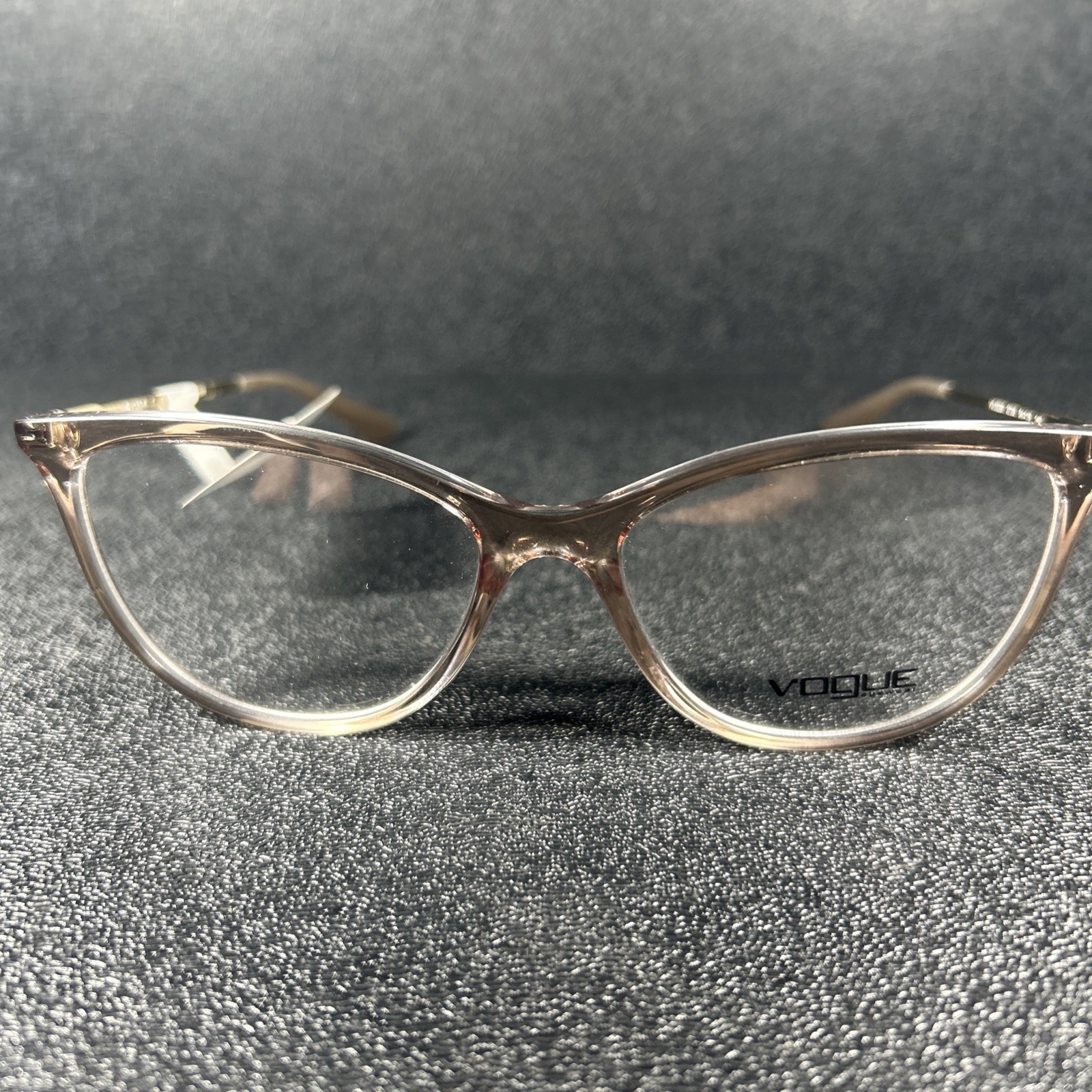 NEW Vogue Womens Eyeglasses VO5239 7235 Tan Clear Gray Gold 54-16-140 $167 NICE