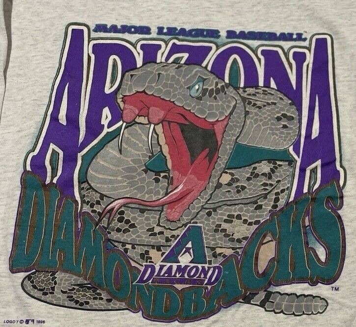 Vtg Arizona Diamondbacks MLB Retro style Remake Sport Gray T shirt HN3076