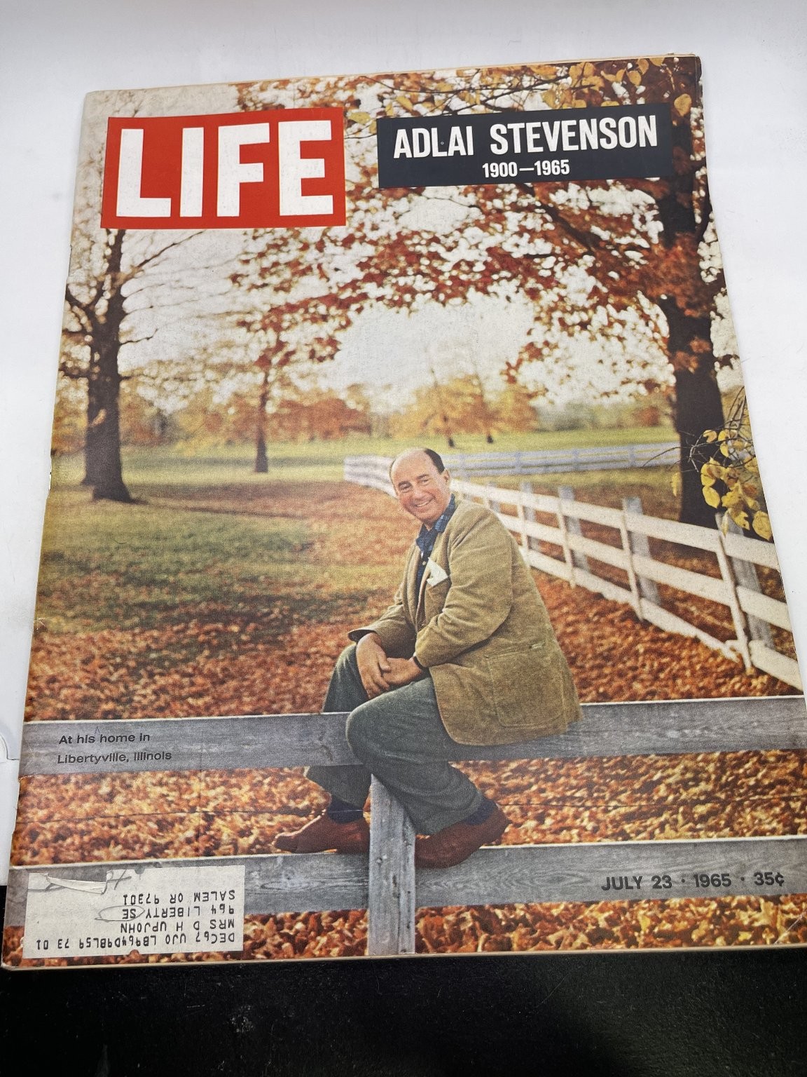 LIFE Magazine July 23 1965 Vol 59 No 4 Adlai Stevenson Tribute Time Inc