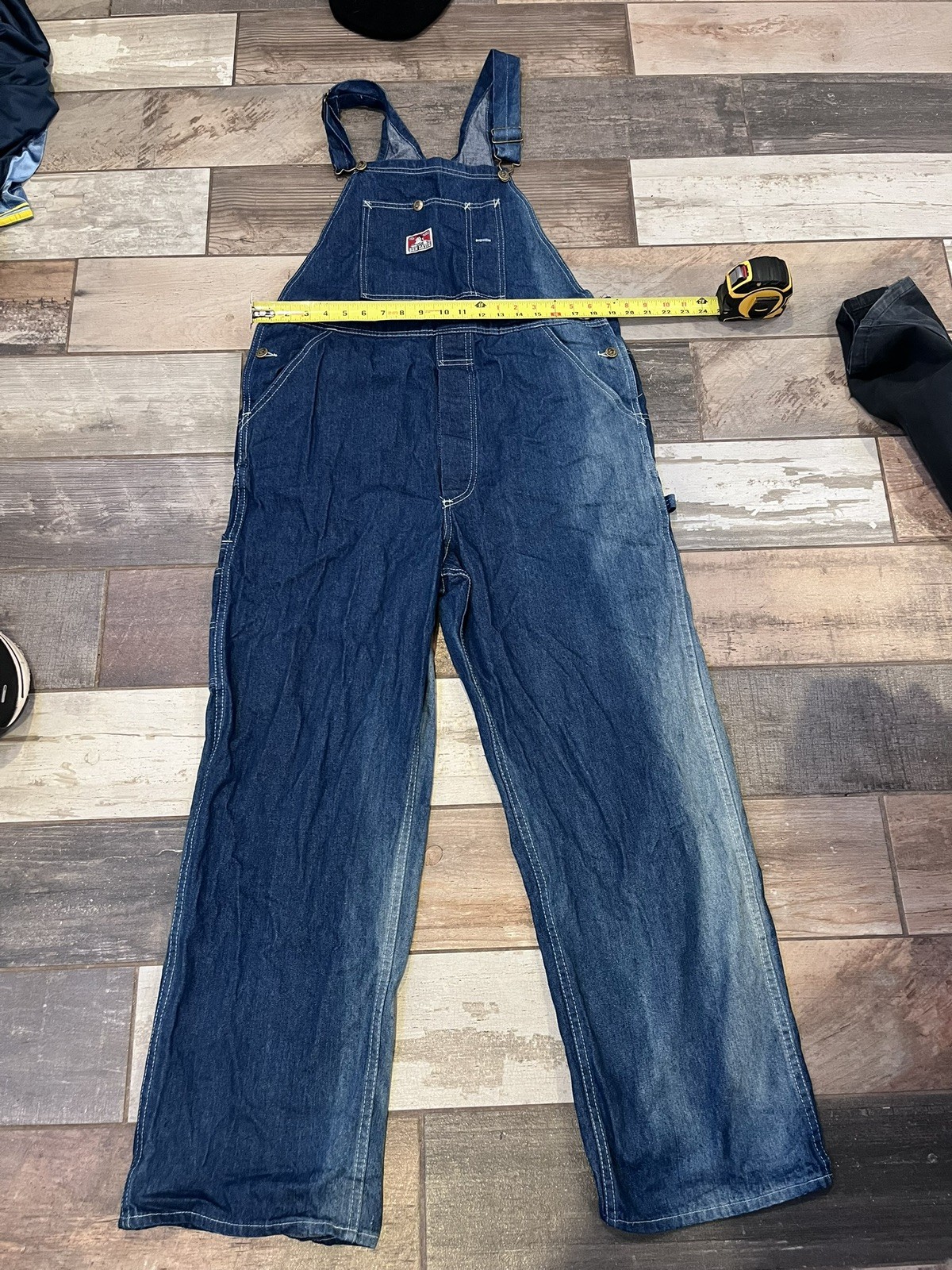 Vintage Ben Davis Style 408 Denim Bib Overalls NOS Made USA 44x30 Vintage Ben Davis Style 408 Denim Bib Overalls NOS Made USA 44x30