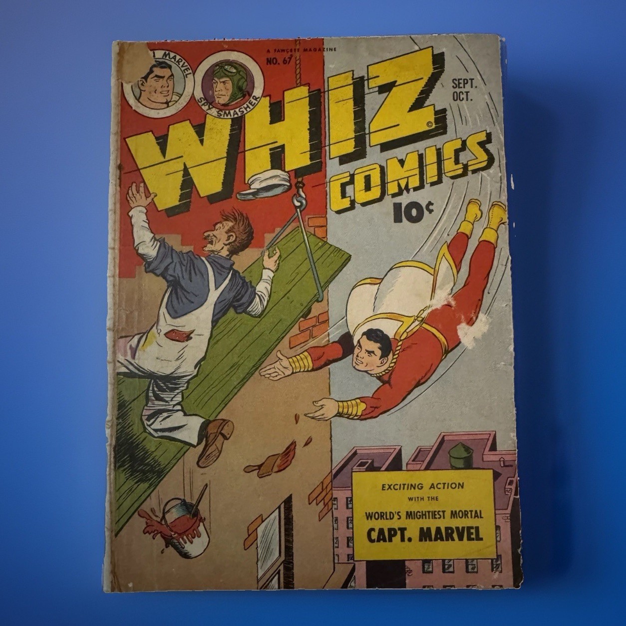 WHIZ COMICS #67 FAWCETT PUB GOLDEN AGE 1945 WOLVERTON CAPTAIN MARVEL