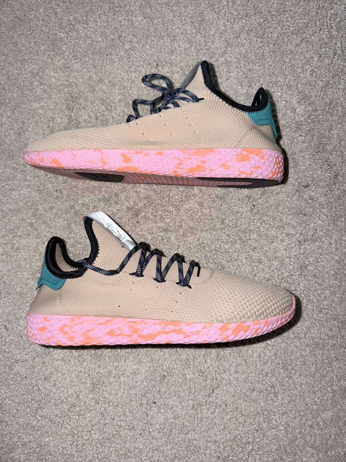 Adidas PW Tennis Hu Pharrell Williams Pink Marble Men US 9 675001 GUC Rare Adidas PW Tennis Hu Pharrell Williams Pink Marble Men US 9 675001 GUC Rare
