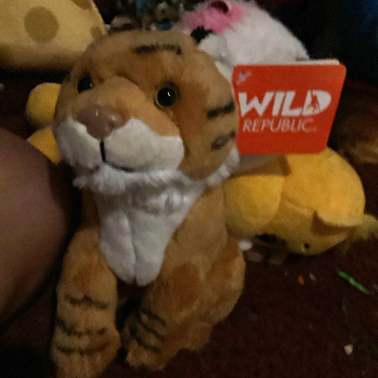 Wild Republic Washable Retired Tiger Plush Stuffed Animal Small 6-14in WR-16233