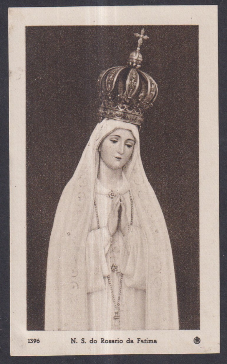 Holy card antique de la Virgin de Fatima santino image pieuses estampa Holy card antique de la Virgin de Fatima santino image pieuses estampa