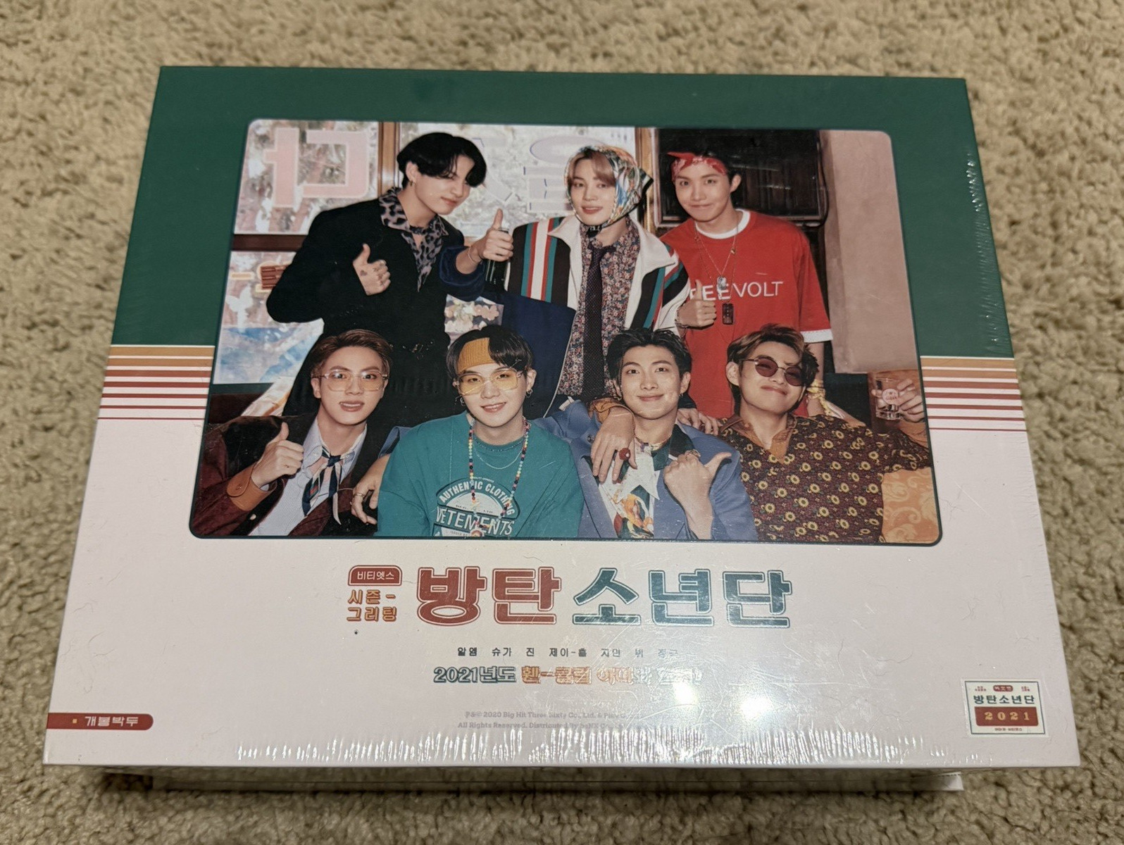 Unopened 2021 BTS Seasons Greetings with Poster
