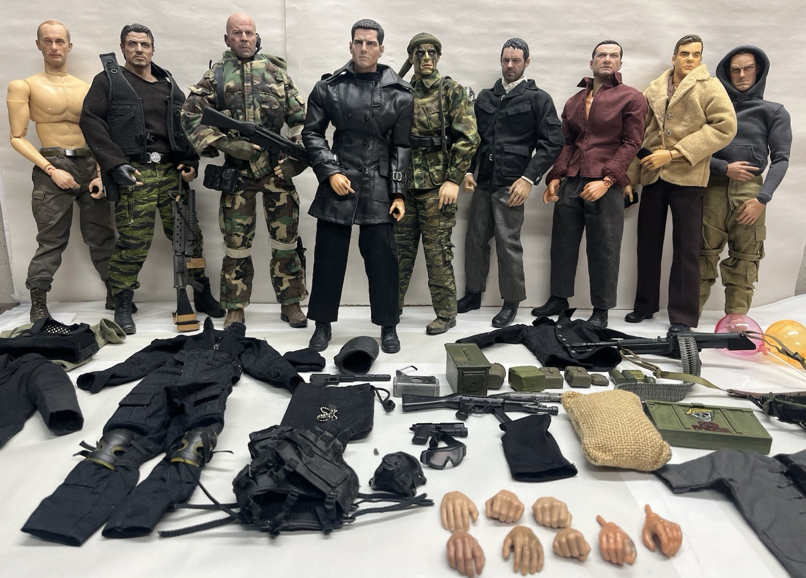 9 CUSTOM 1/6 FIGURE TOYS CRUZ STALLONE WILLIS DAFOE CROW MCAVOY LIEV PUTIN HOT 
