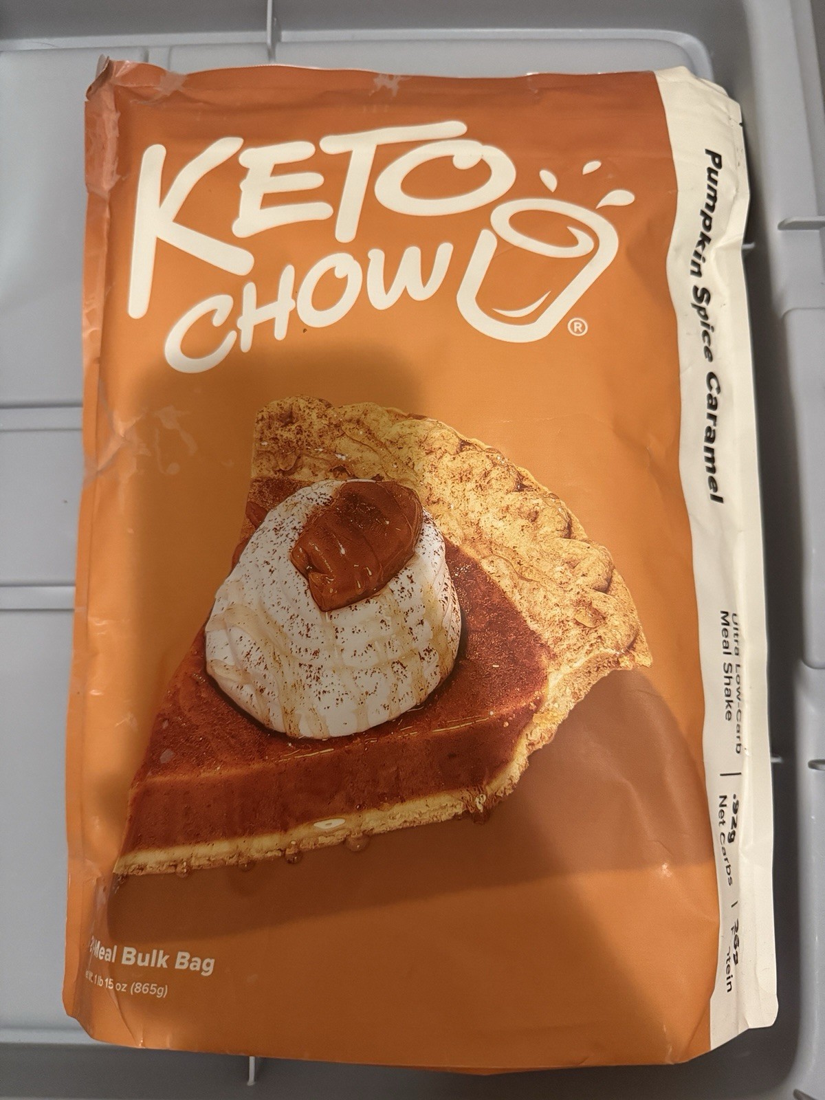KETO CHOW Pumpkin Spice Caramel - Sealed Bag 21 Servings 10/2029 Limited Edition