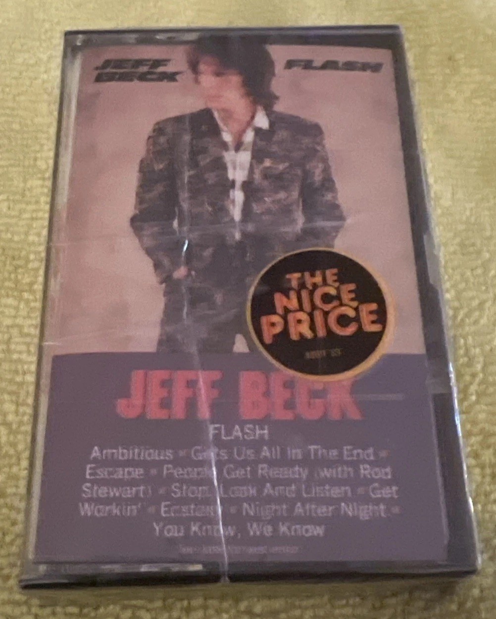 Jeff Beck Flash Cassette New Sealed Vintage Tape Epic 80s Guitar
