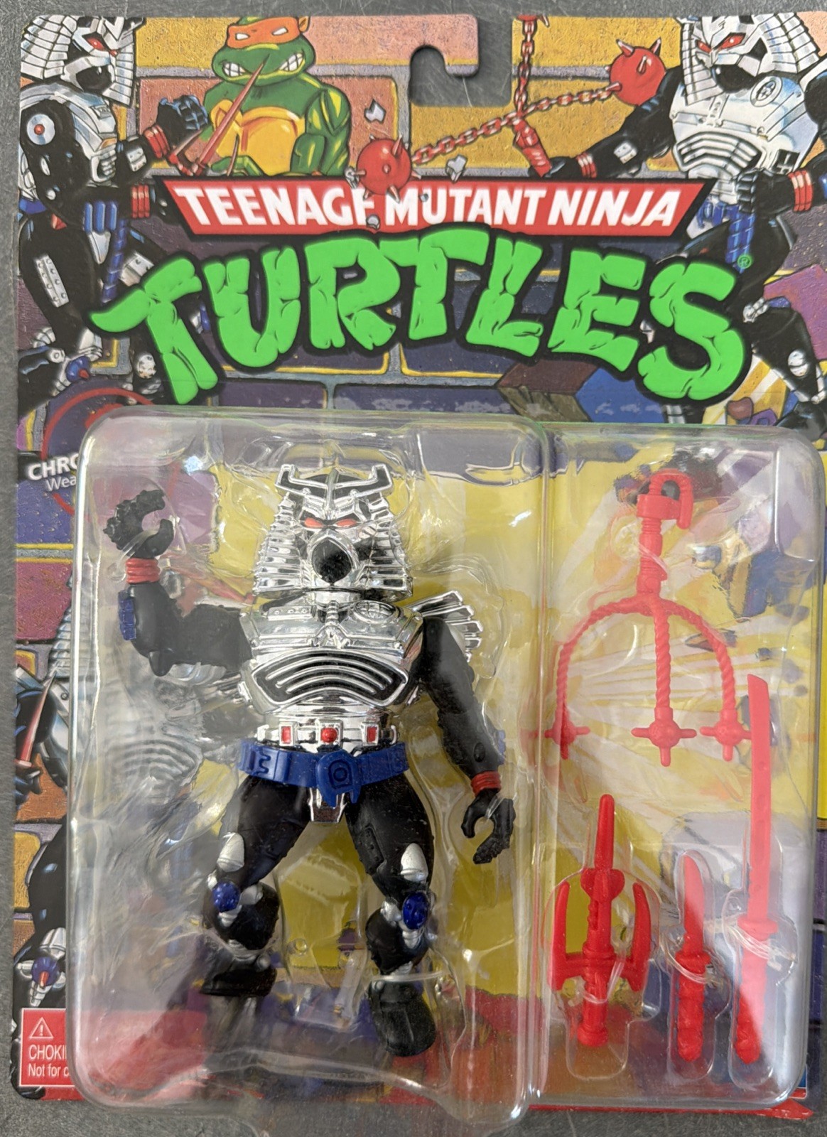 Teenage Mutant Ninja Turtles TMNT Classic Chrome Dome Action Figure 2025 81832 Teenage Mutant Ninja Turtles TMNT Classic Chrome Dome Action Figure 2025 81832