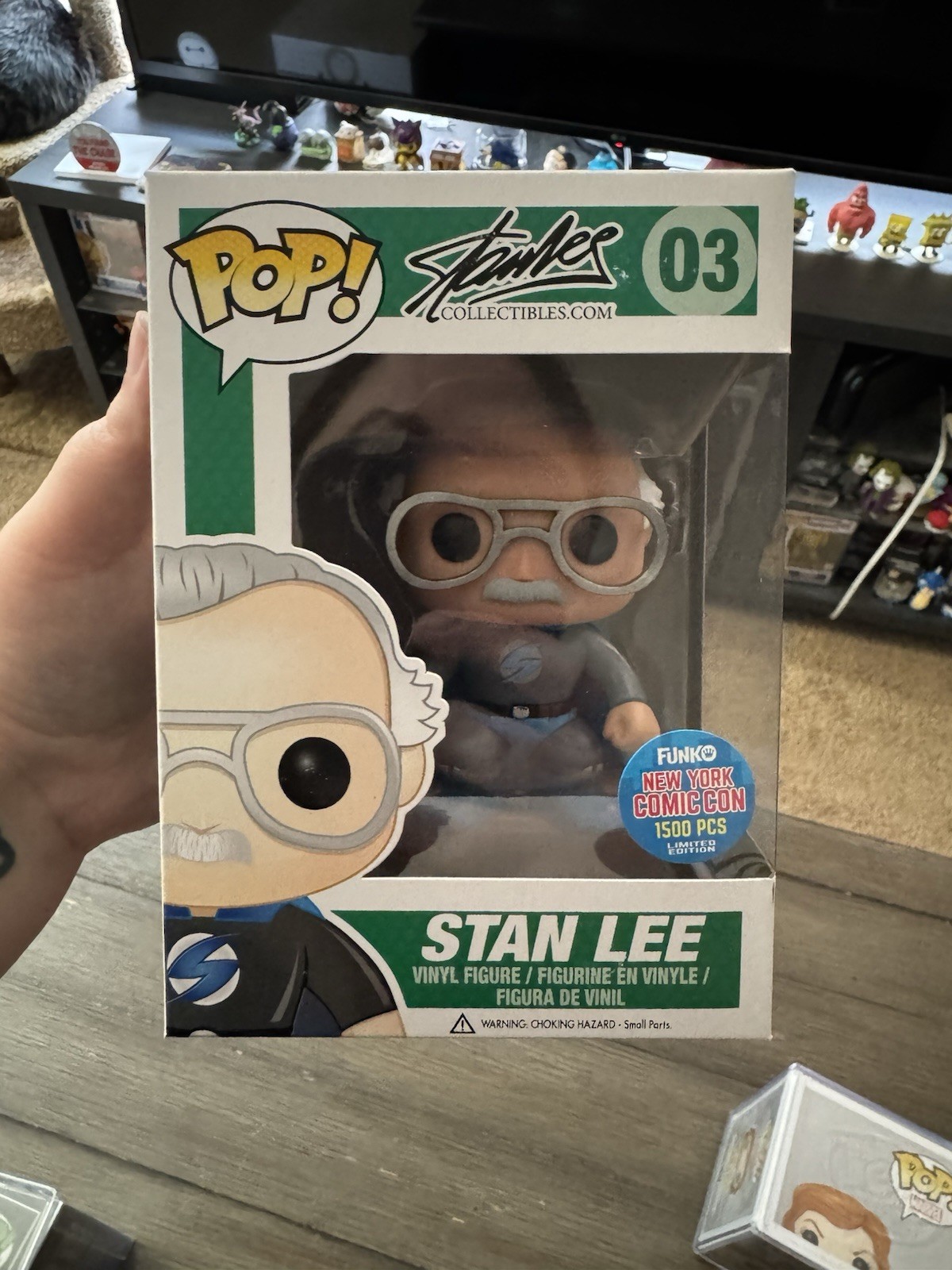 Funko Pop Stan Lee Gray/Blue Superhero #03 - NYCC Exclusive - 1500 PCS - Grey