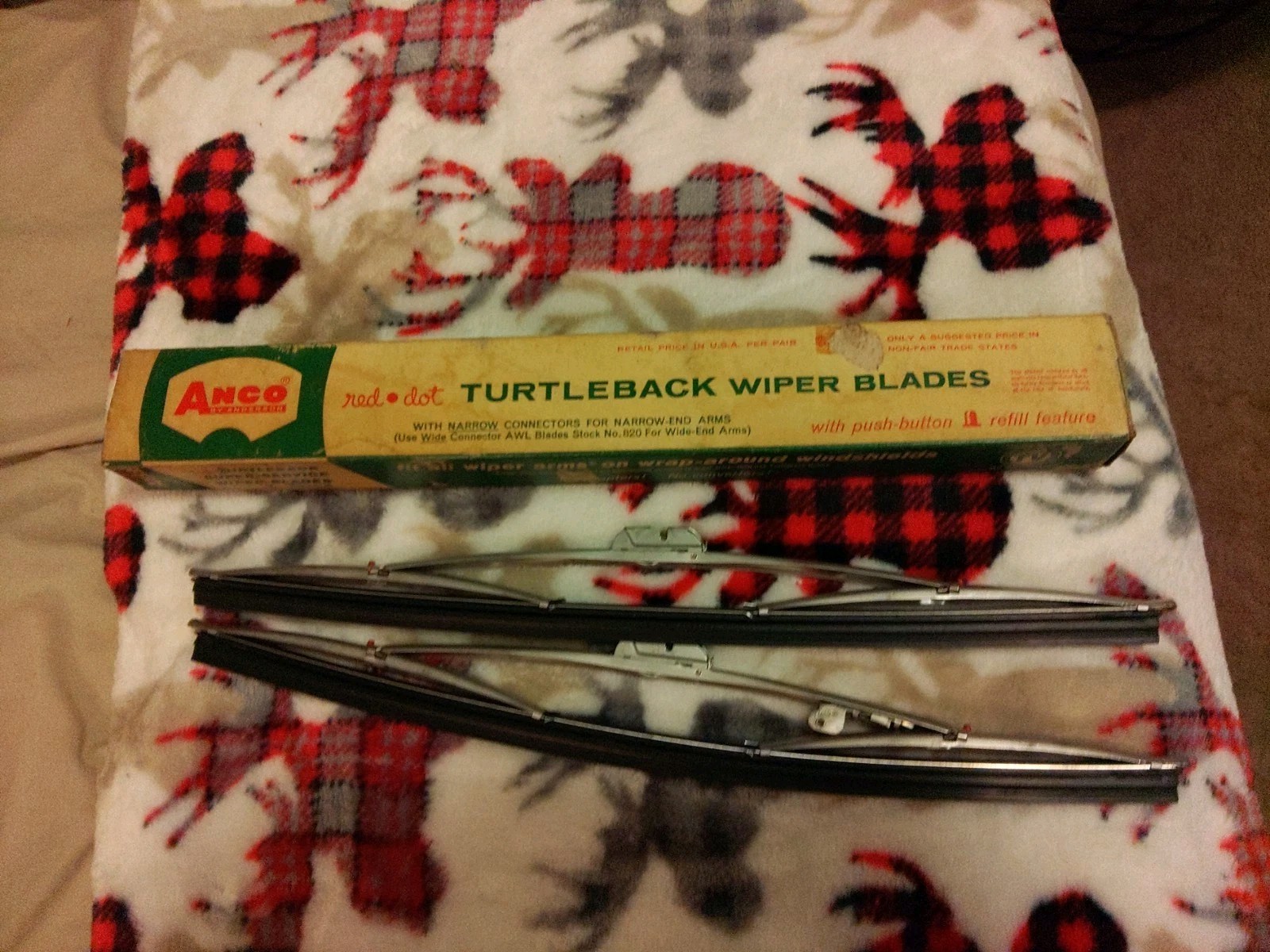 (2) ..‘NOS’ Anco  13” Wiper Blades .. 13” Turtleback Wiper Blades .. Made in USA