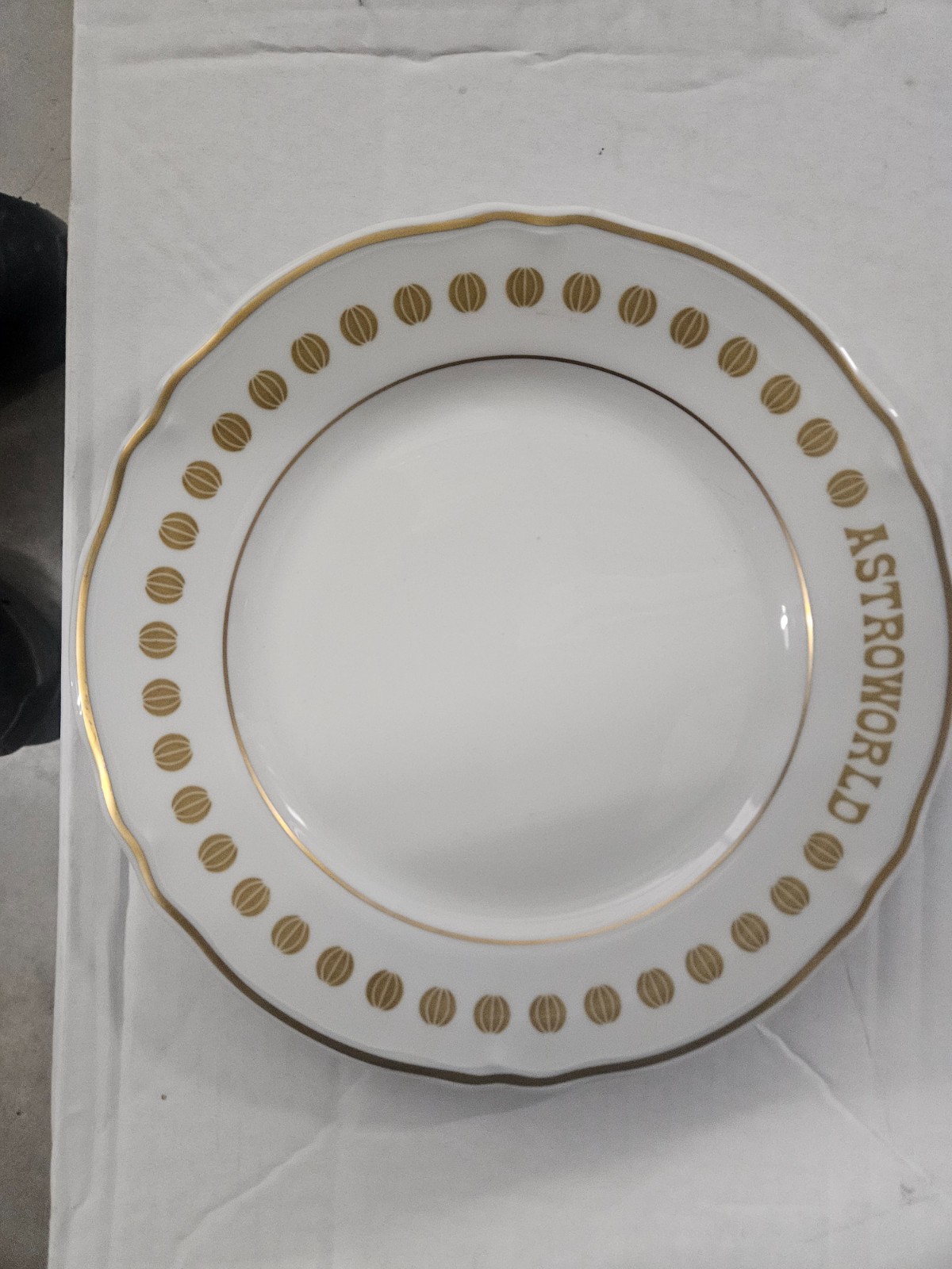 Vintage Six Flags AstroWorld Houston Theme Park Souvenir Plate by Shenango China