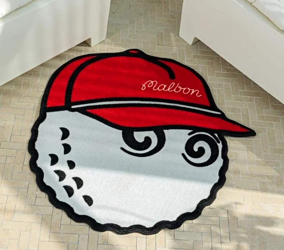 Malbon Golf Logo Graphic Rug Mat Limited RARE