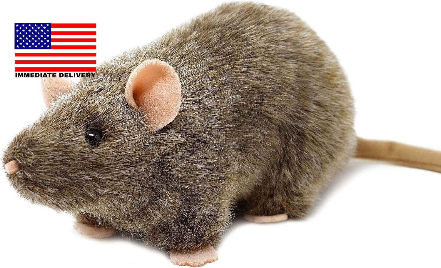 Reuben the Rat - 7 Inch Stuffed Animal Plush Mouse ⭐️⭐️⭐️⭐️⭐️