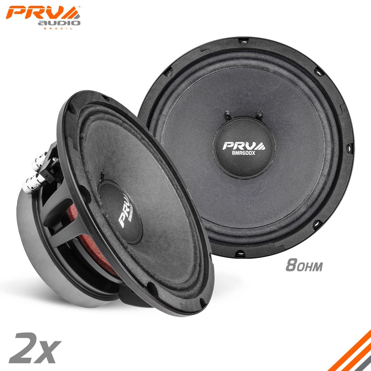 2x PRV Audio 8MR600X PRO Audio Midrange 8\