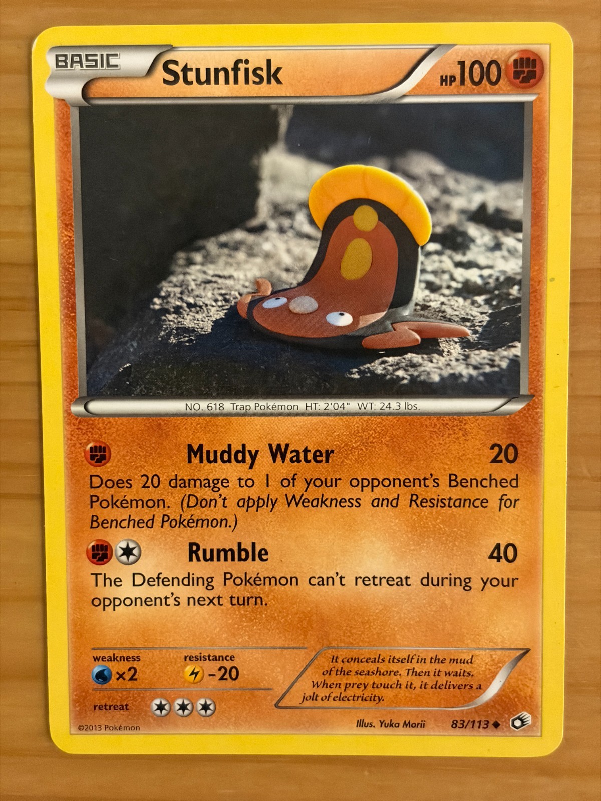 Stunfisk 83/113 Regular Uncommon LP - Legendary Treasures 2013 - Pokemon TCG Stunfisk 83/113 Regular Uncommon LP - Legendary Treasures 2013 - Pokemon TCG