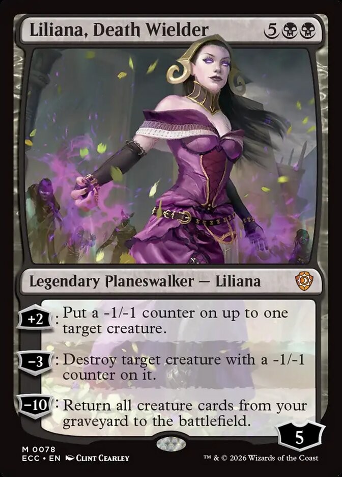 Liliana, Death Wielder 78 NM Lorwyn Eclipsed Commander MTG
