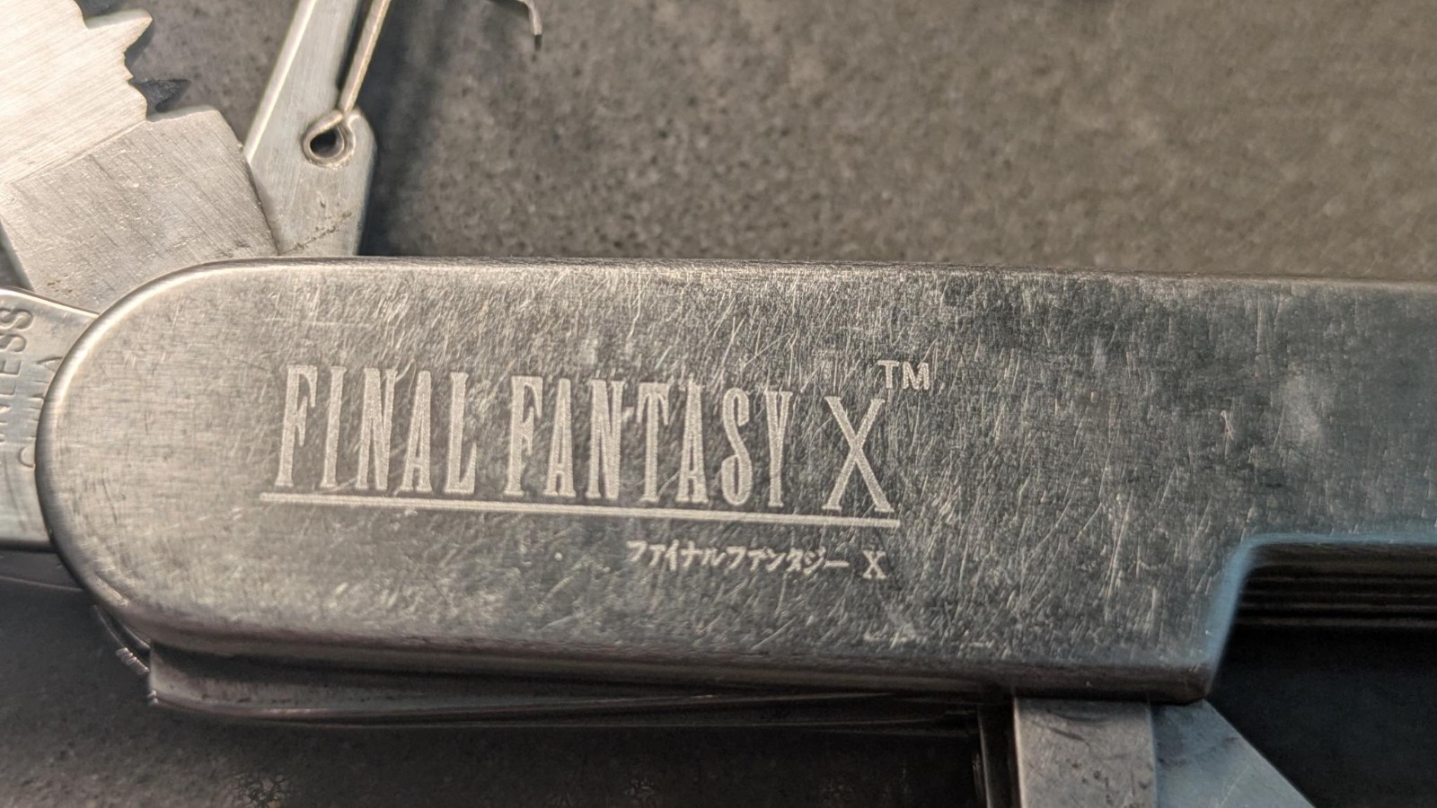 Final Fantasy X Stainless Steel Multi Tool  Pre-Merger Squaresoft Employee Only 