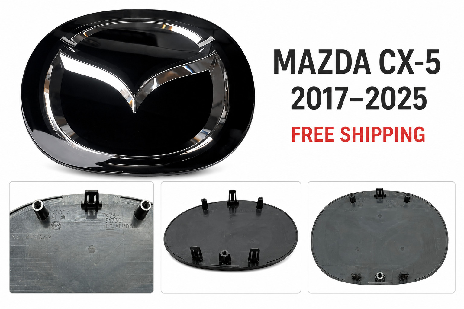 Mazda CX-5  Front Grille Emblem Logo Radar   TK79-51-730 from 2017 - 2025