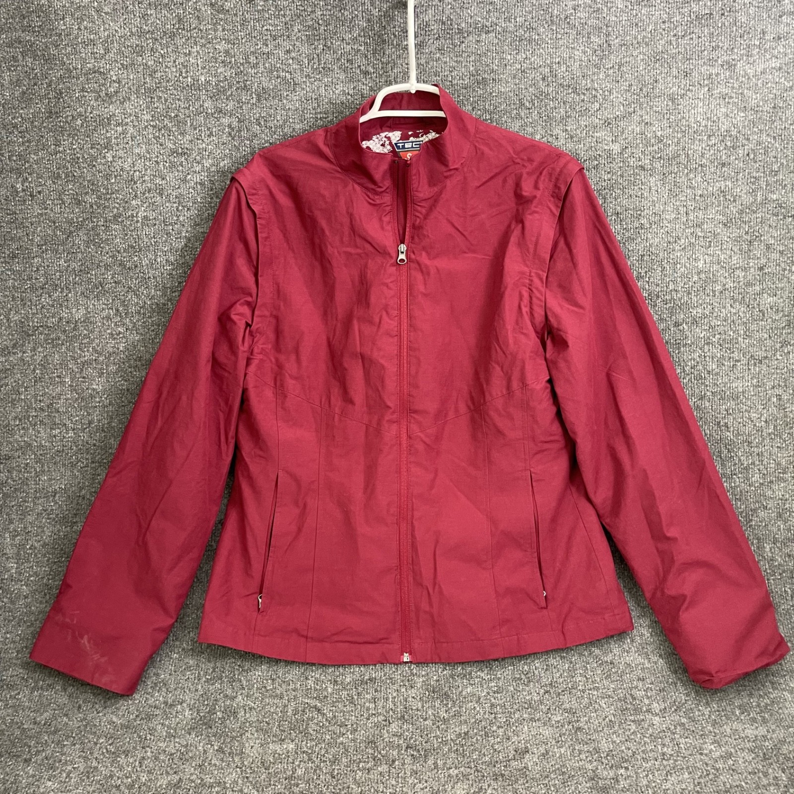 SCOTTeVEST Sterling Jacket Womens XL Red Convertible Zip Off Sleeve Travel Vest SCOTTeVEST Sterling Jacket Womens XL Red Convertible Zip Off Sleeve Travel Vest