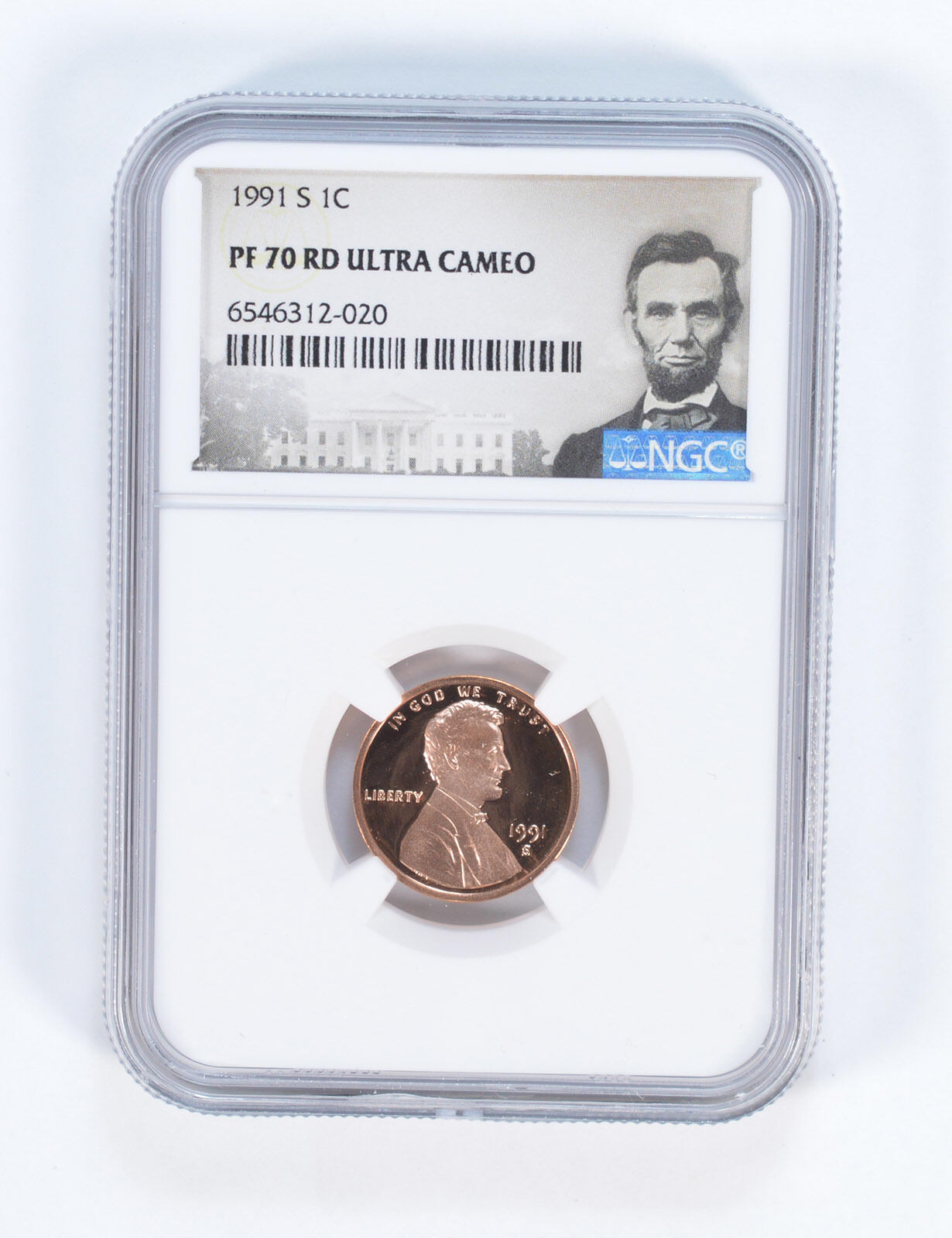 1991-S Lincoln Memorial Cent PF70 RD NGC - Special Lbl