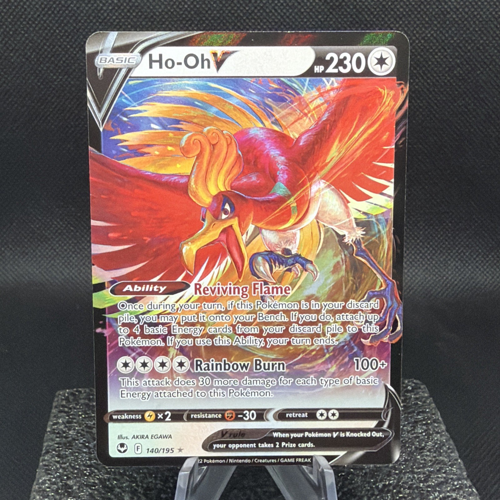 # Pokémon Ho-Oh V 140/195 Swsh12: Sword & Shield - Silver Tempest Holo