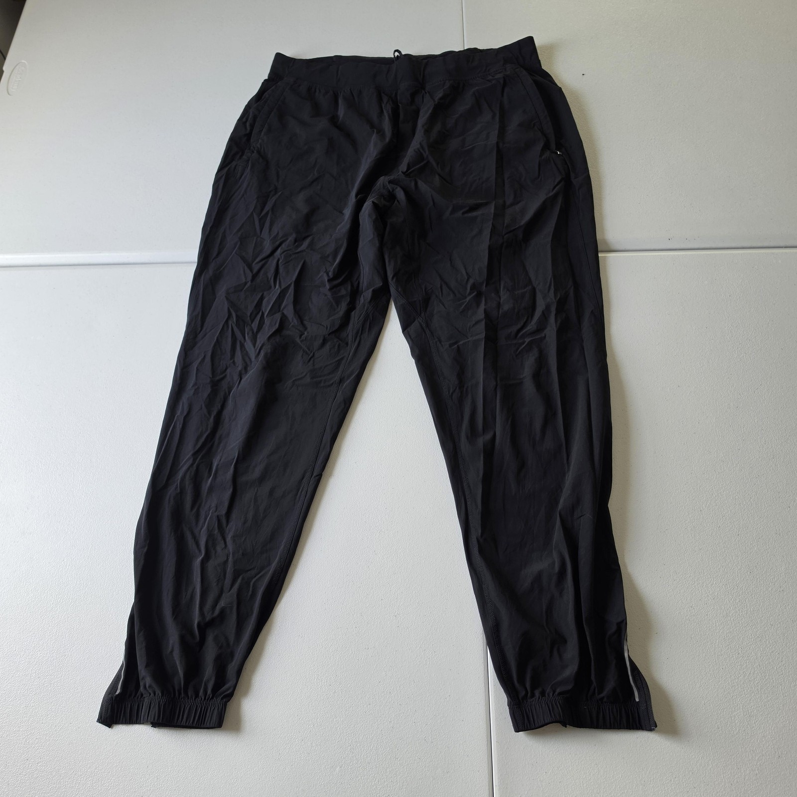Lululemon Surge Jogger Pants Mens XL Black Lightweight Zip Hem Running Track