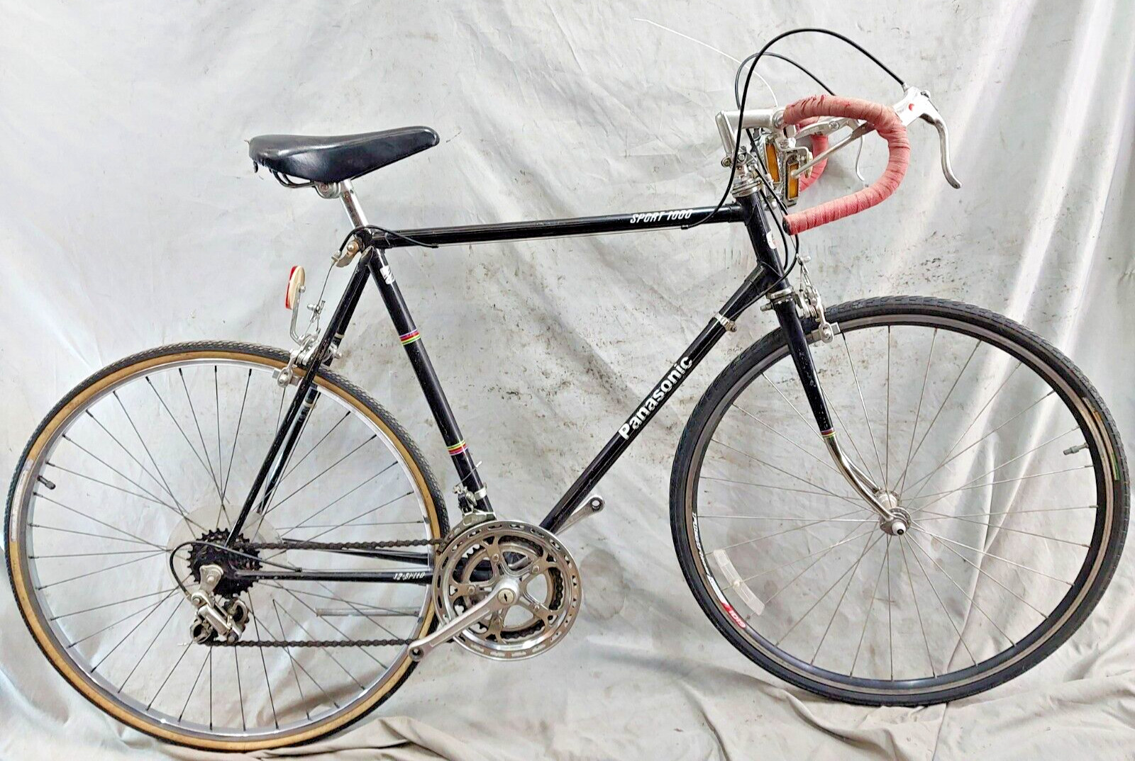 1978 Panasonic Sport 1000 Touring Road Bike 60cm Large Lugged Steel 12S Ships US
