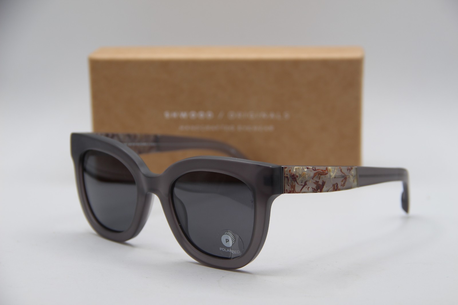 NEW SHWOOD EYEWEAR LORANE GREY POLARIZED AUTHENTIC FRAMES SUNGLASSES 52-22 NEW SHWOOD EYEWEAR LORANE GREY POLARIZED AUTHENTIC FRAMES SUNGLASSES 52-22