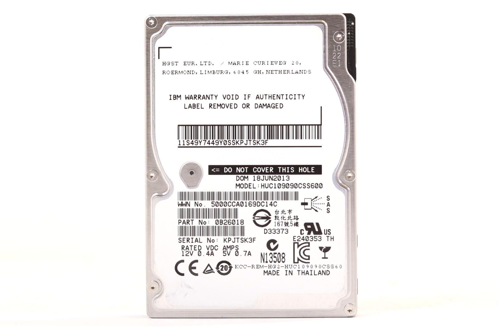 HGST HUC109090CSS600 900GB 2.5\