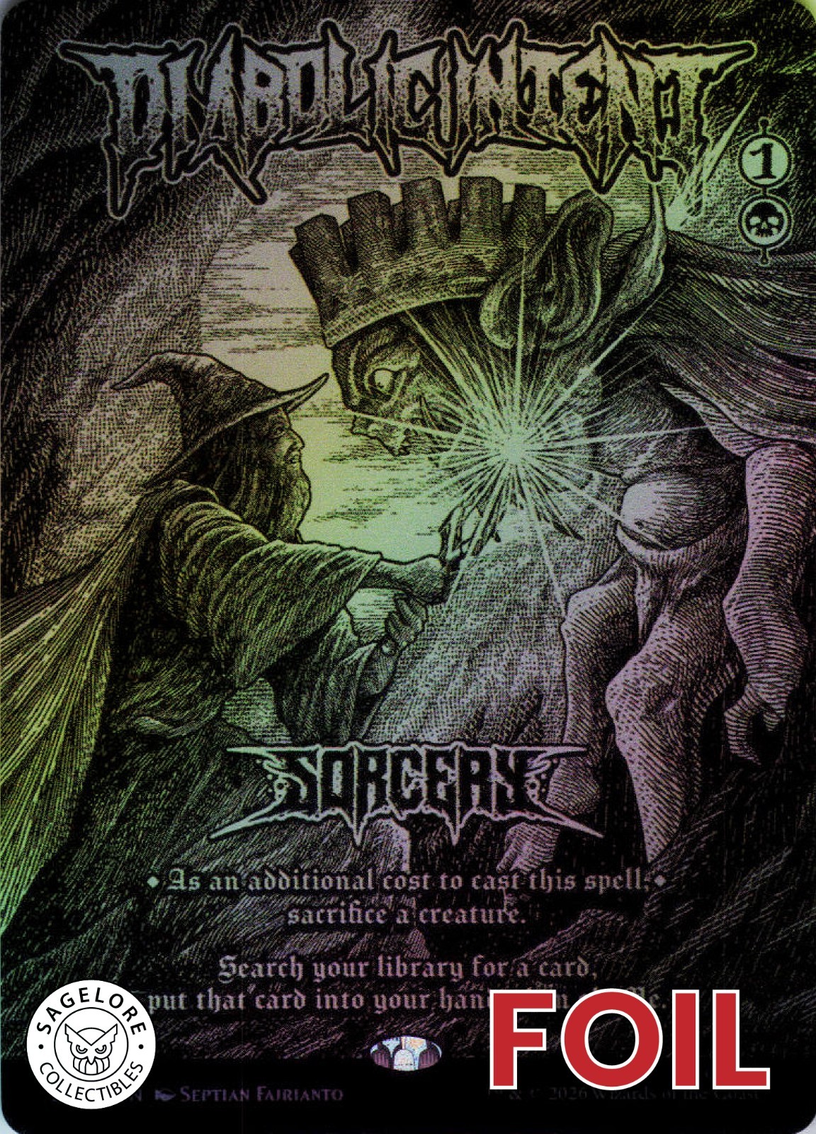 Diabolic Intent FOIL - Secret Lair The Hobbit Desolation (2563)