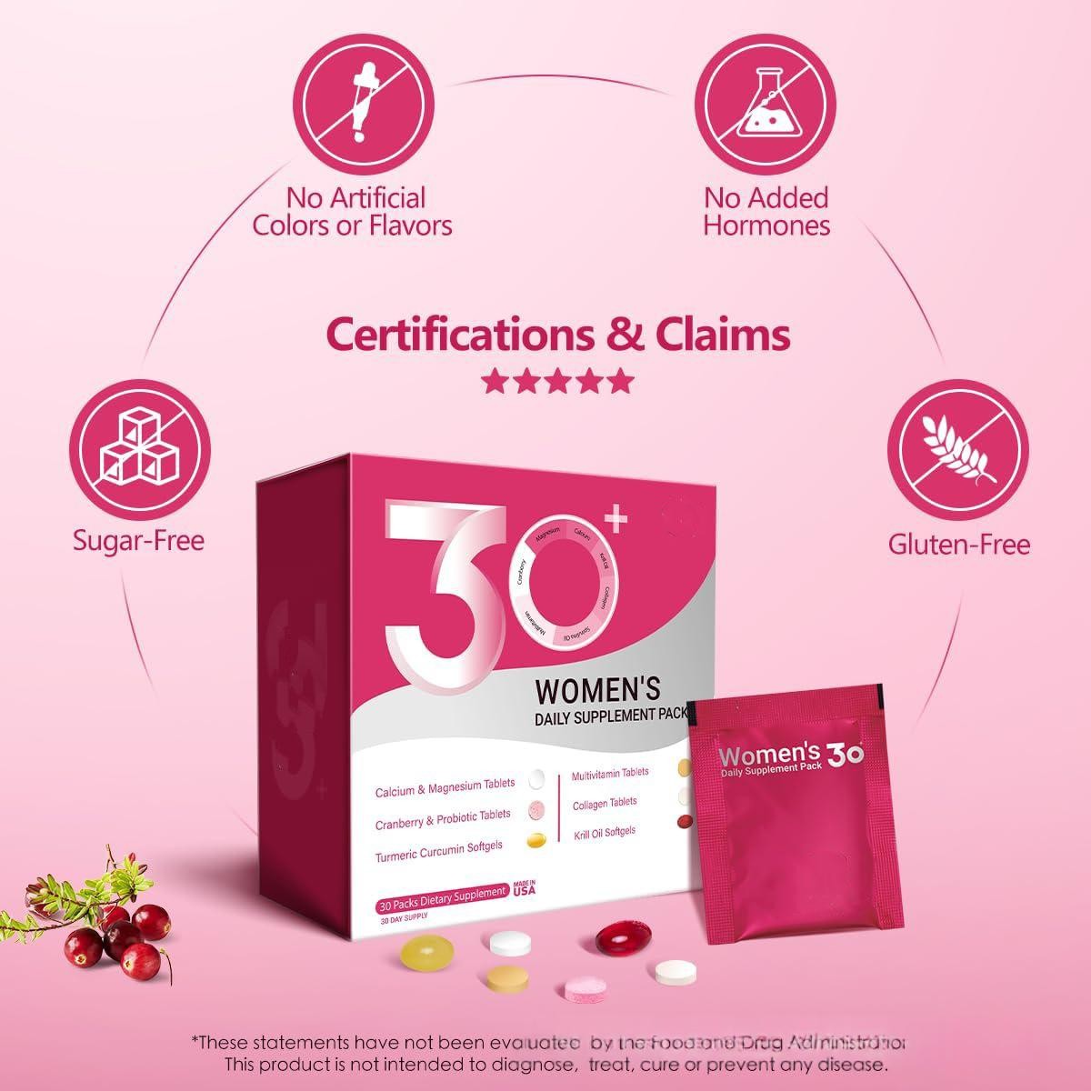 Womens Vitamin Capsule Pack Of 30 Bags