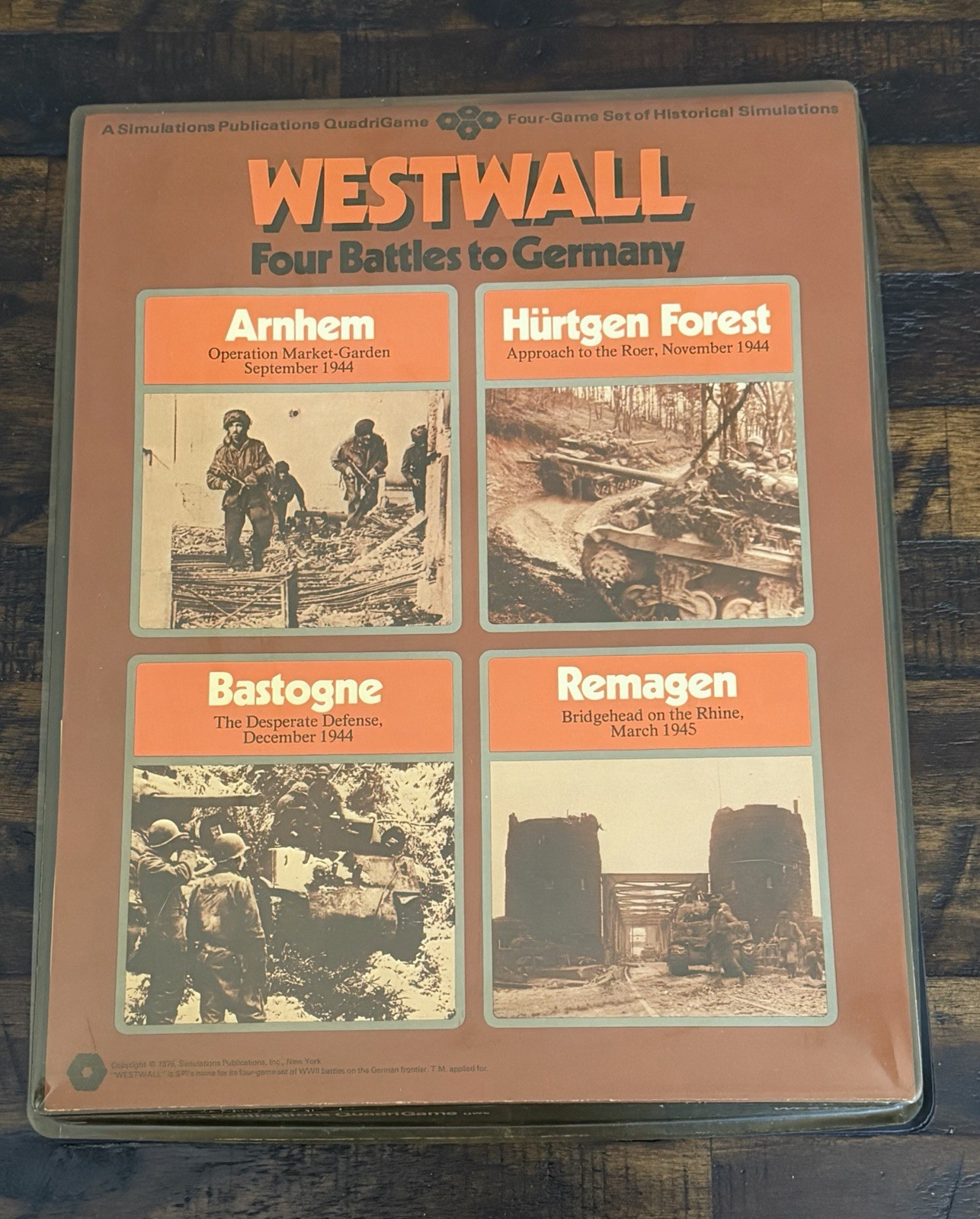 SPI Westwall Quadrigame Four Battles To Germany 1976 Complete