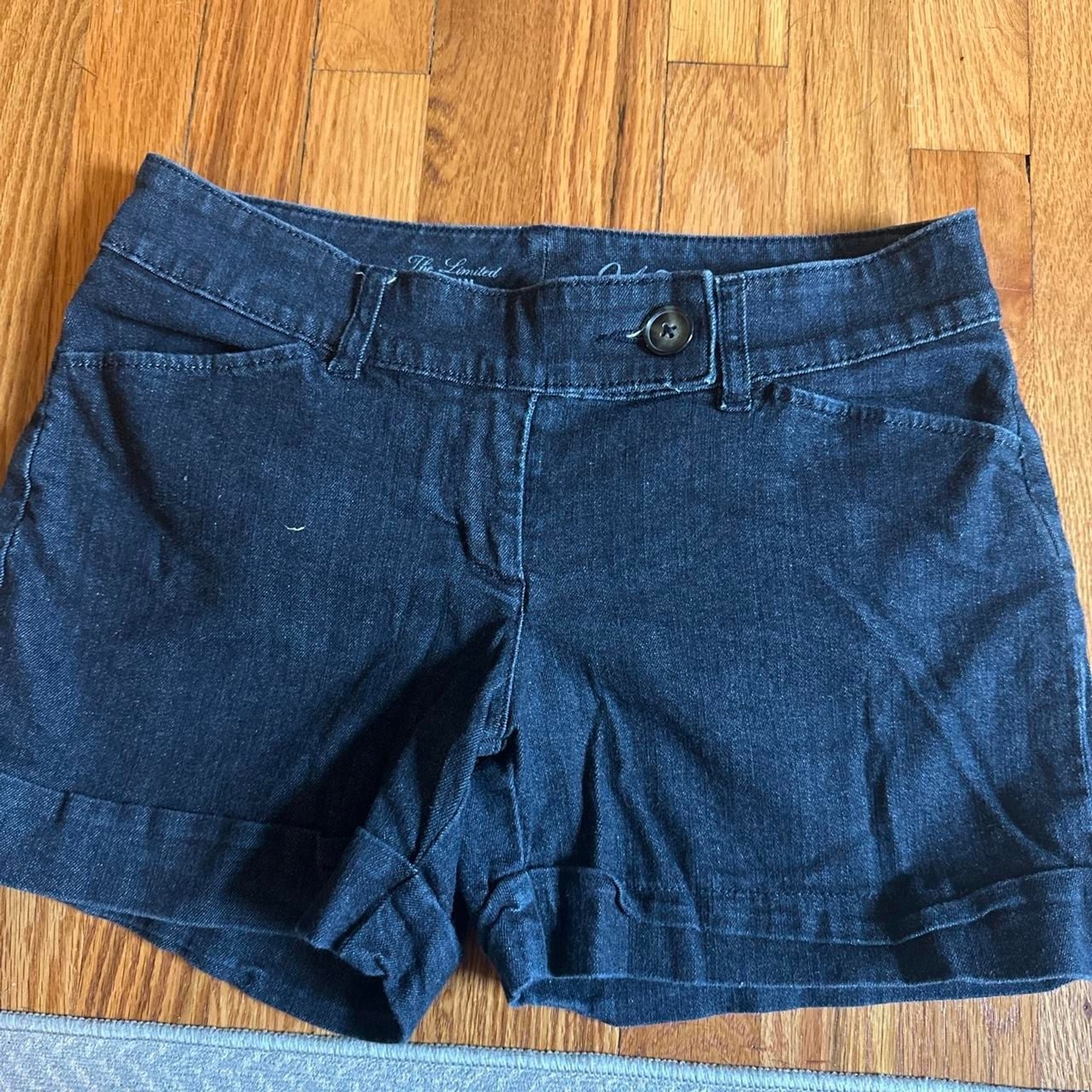 The-limited Women\'s Navy and Black Shorts