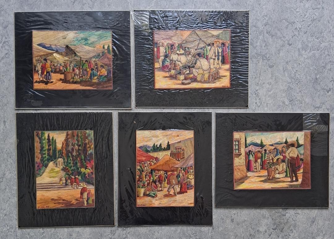 MEXICAN POPOTILLA ART BY FELIPE OLAY 1940\'S-1950\'S EXCELLENT CONDITION RARE