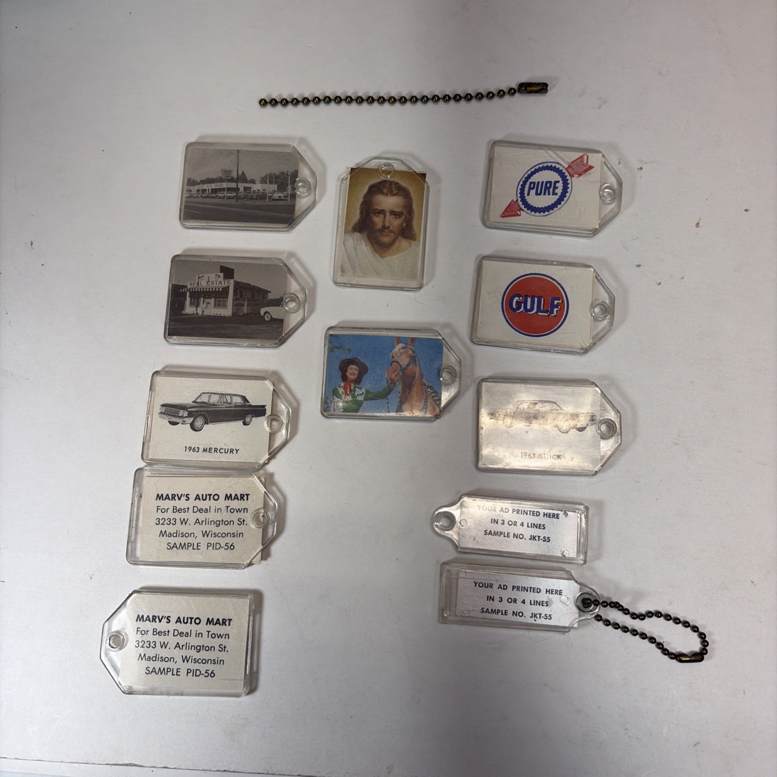 Vintage Salesman Samples Early 60’s Key Fob Advertising