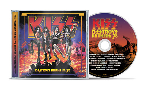 KISS New Sealed Ltd Ed 2026 50th ANNIV LIVE 1976 ANAHEIM CONCERT CD