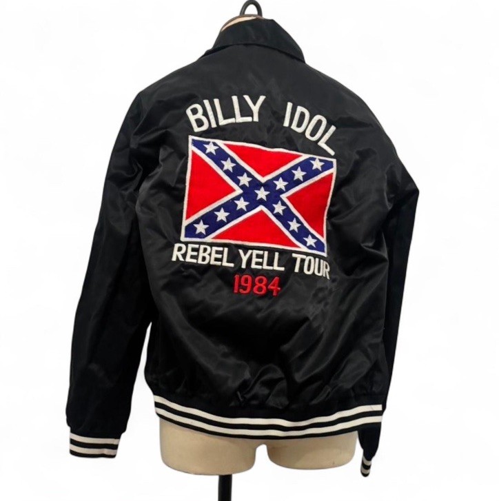 AUTHENTIC VINTAGE BILLY IDOL REBELYELL TOUR 1984 BOMBER JACKET AUTHENTIC VINTAGE BILLY IDOL REBELYELL TOUR 1984 BOMBER JACKET
