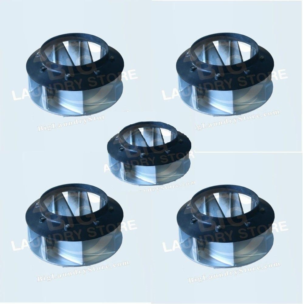 5x 70359801P NEW Light Aluminum Blower Fan for Huebsch, SQ Dryer - 5yr Warranty
