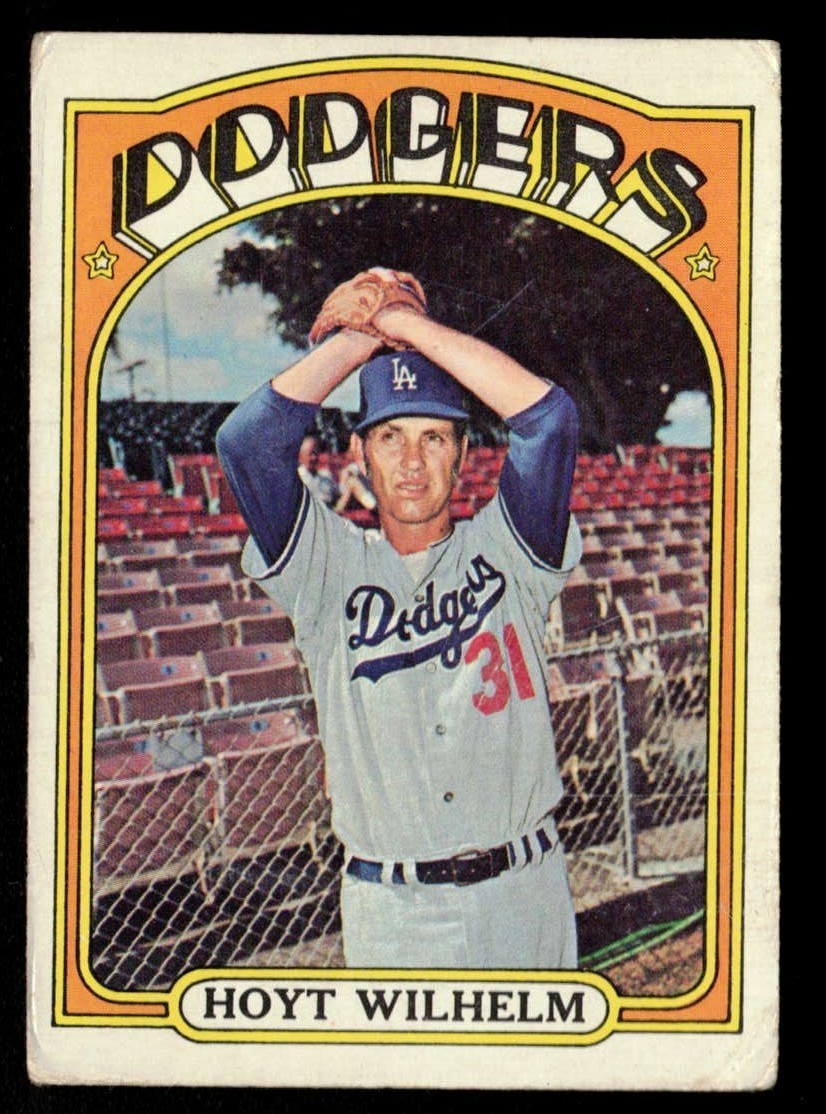 1972 Topps Baseball Hoyt Wilhelm Card #777 Los Angeles Dodgers - High Number