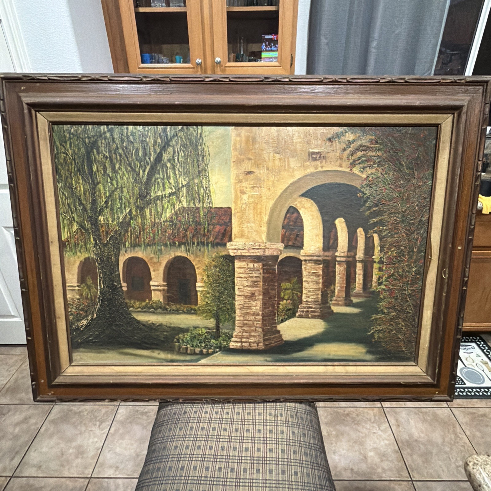 Mission San Juan Capistrano Oil Painting By Dorothy Manning Framed Mission San Juan Capistrano Oil Painting By Dorothy Manning Framed