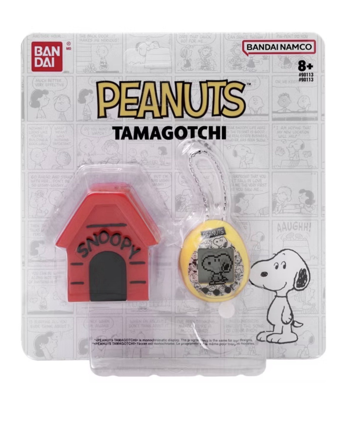 Snoopy Doghouse Peanuts Tamagotchi Digital Pet Toy Feed Games Bandai Namco