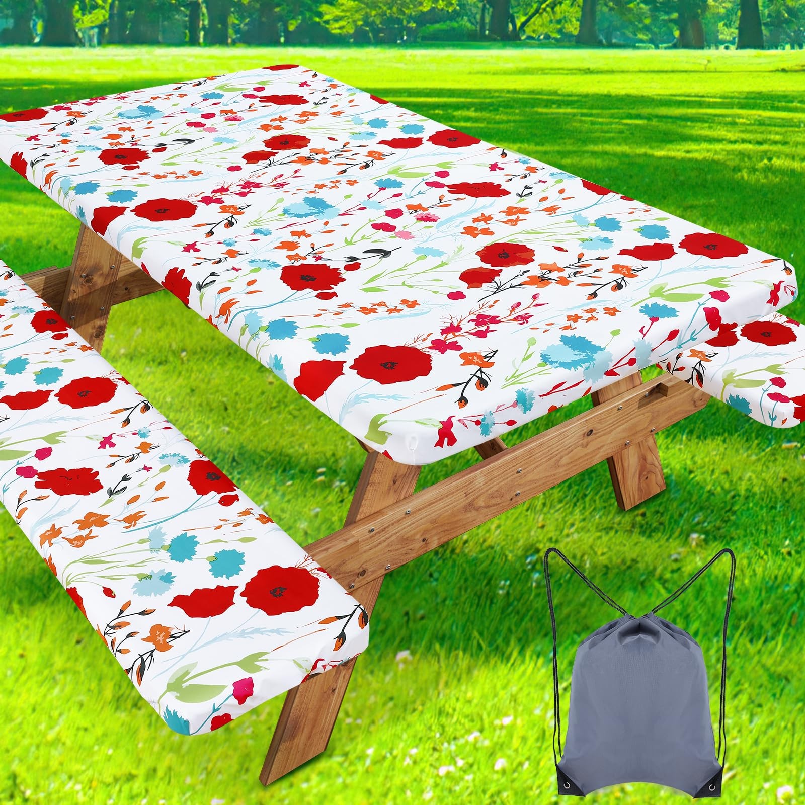 misaya Picnic Table Cover with Bench Cover, Waterproof 30\